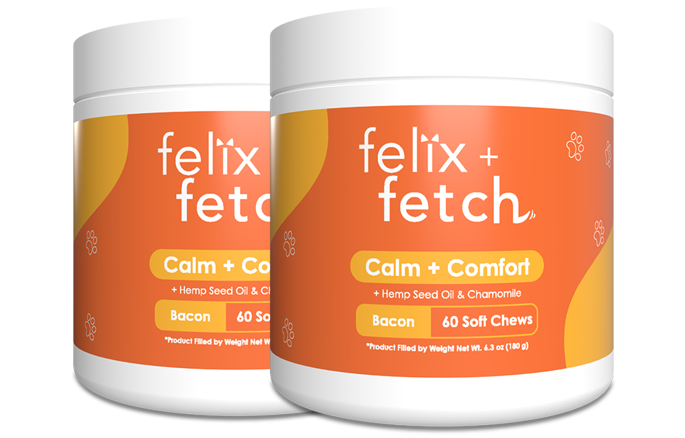 Calm + Comfort Chews For Dogs (2 Jars)