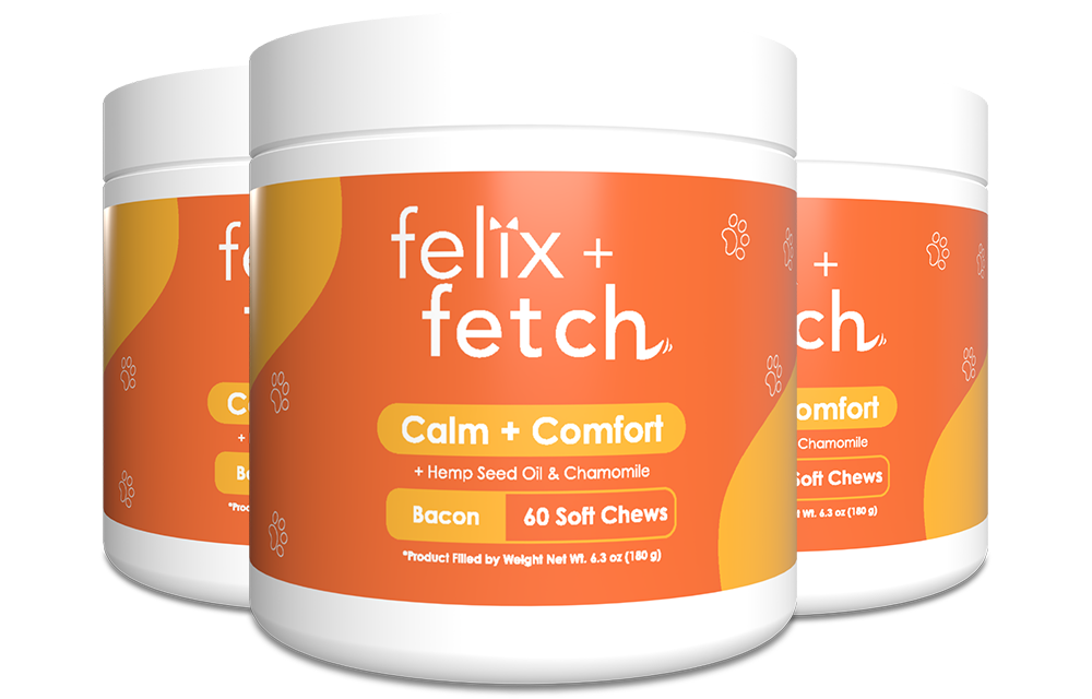 Calm + Comfort Chews For Dogs (3 Jars)